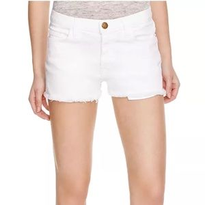 White jean shorts, size 27